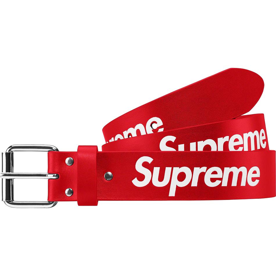 Ceintures Supreme Repeat Cuir Belt Rouge | FR163XF