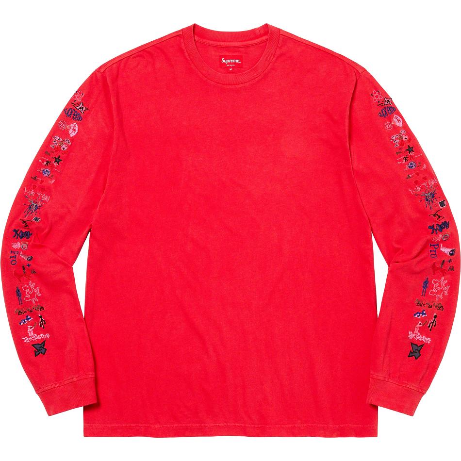 Chandails Supreme AOI Icons L/S Top Rouge | FR314HK