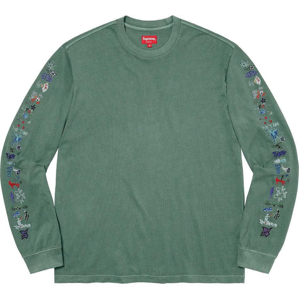 Chandails Supreme AOI Icons L/S Top Vert | FR313GL