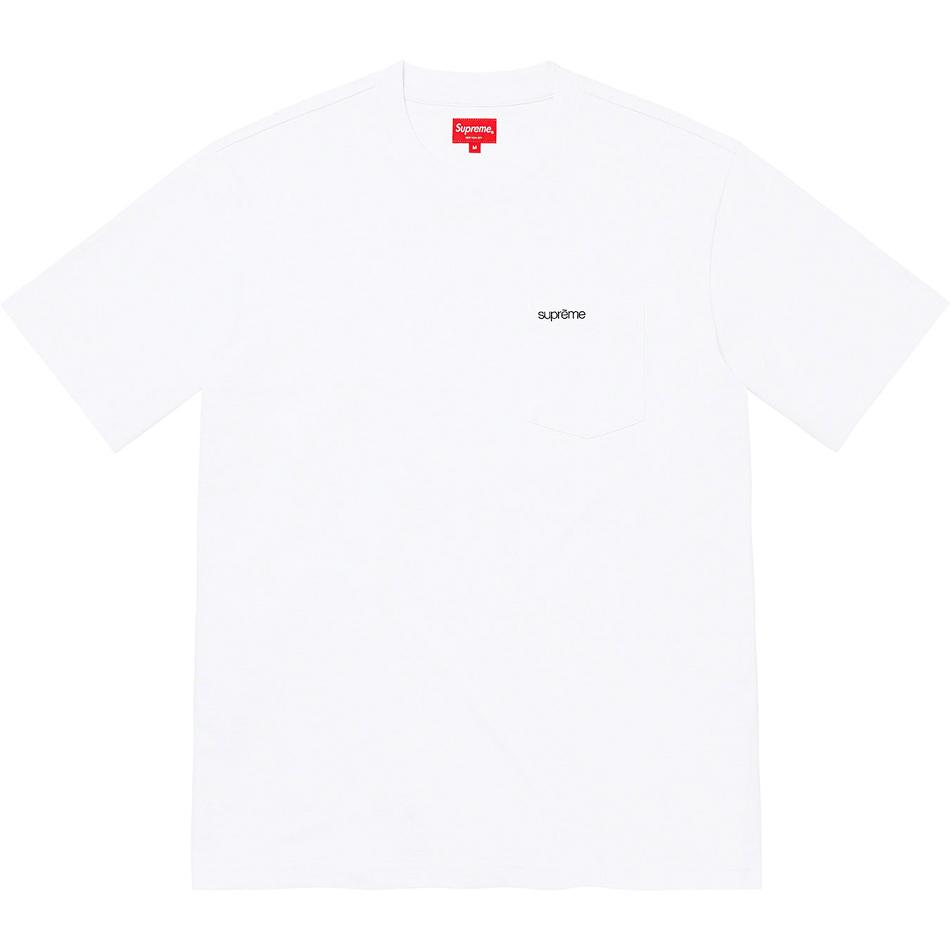 Chandails Supreme S/S Pocket Tee Blanche | FR322BC