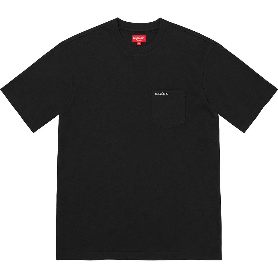 Chandails Supreme S/S Pocket Tee Noir | FR320CE