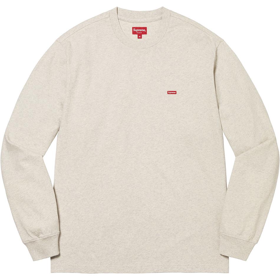 Chandails Supreme Small Box L/S Tee Beige | FR343LH