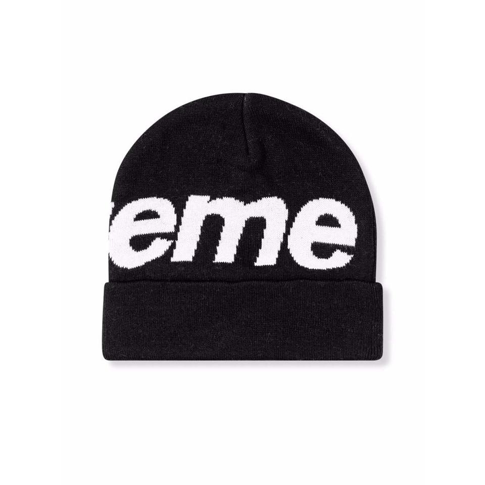 Chapeaux Supreme Big Logo Beanie Noir | FR111XF