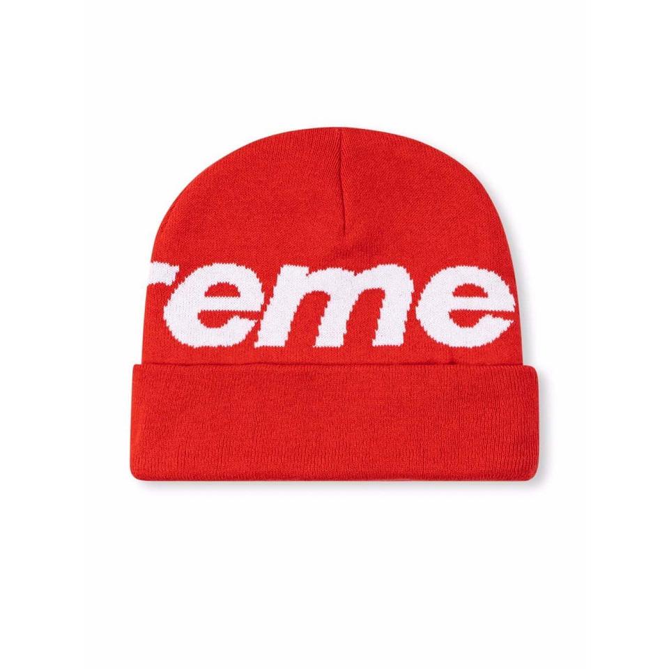 Chapeaux Supreme Big Logo Beanie Rouge | FR113VD