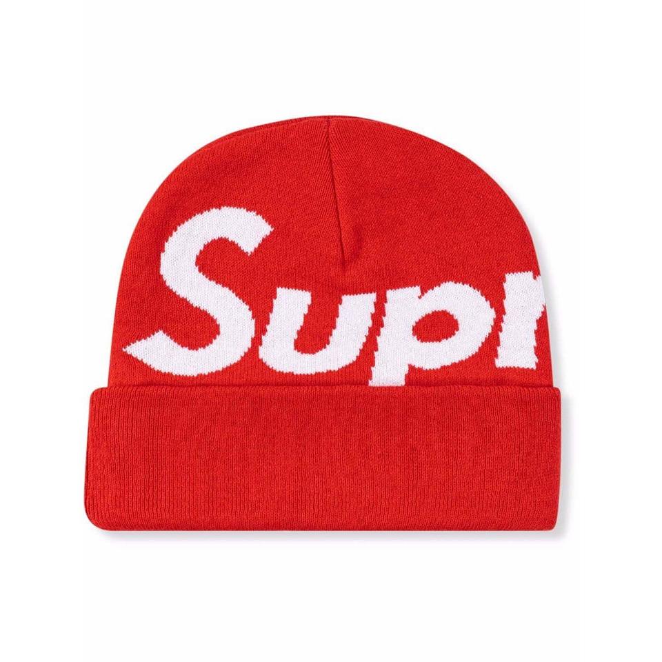 Chapeaux Supreme Big Logo Beanie Rouge | FR113VD