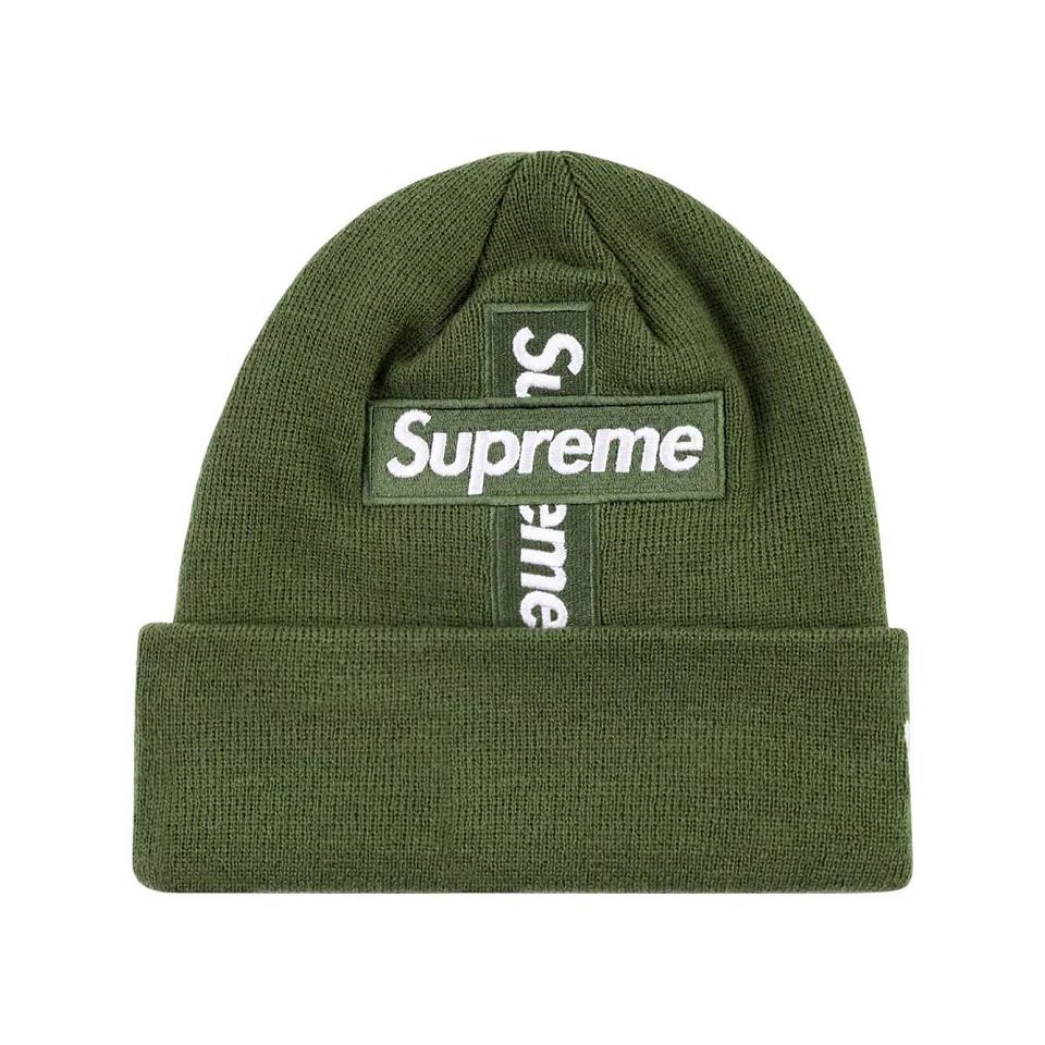 Chapeaux Supreme New Era Cross Box-Logo Beanie Vert | FR109LH