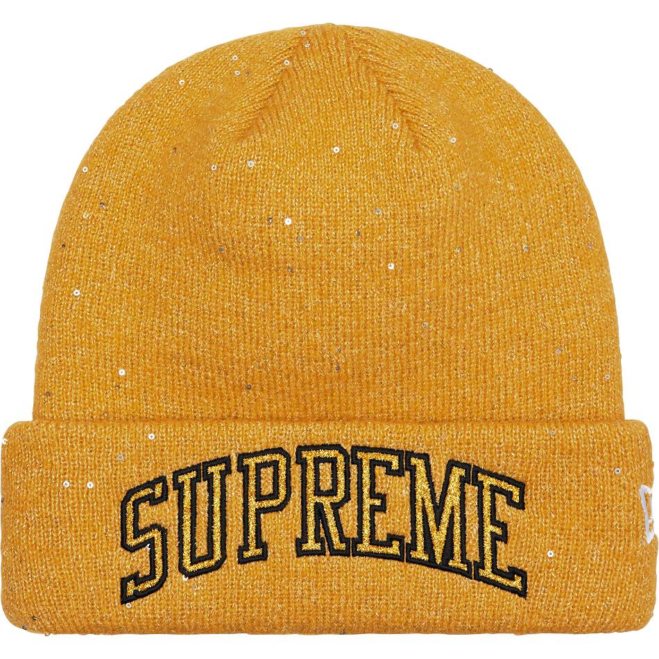 Chapeaux Supreme New Era® Metallic Arc Beanie Doré | FR147TV