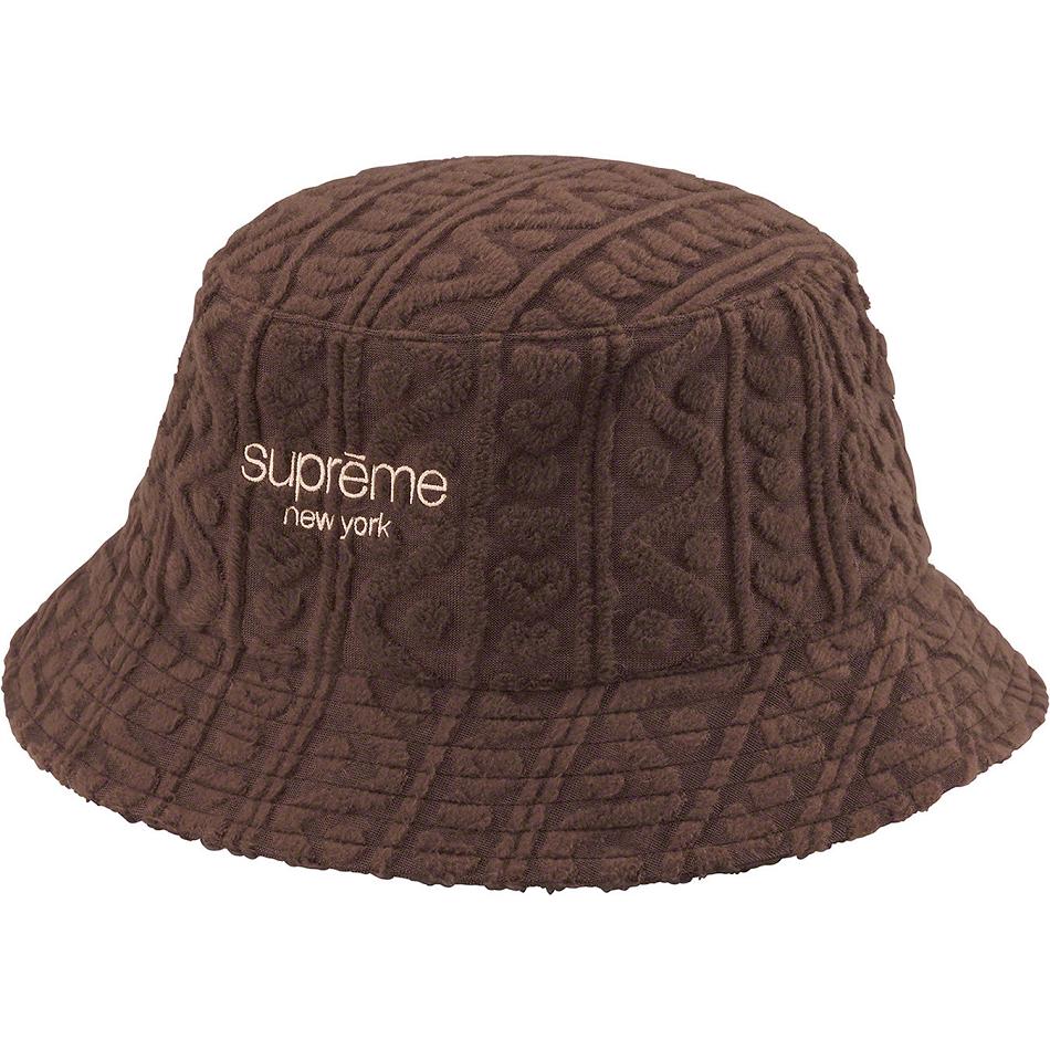 Chapeaux Supreme Terry Pattern Crusher Marron | FR143QZ