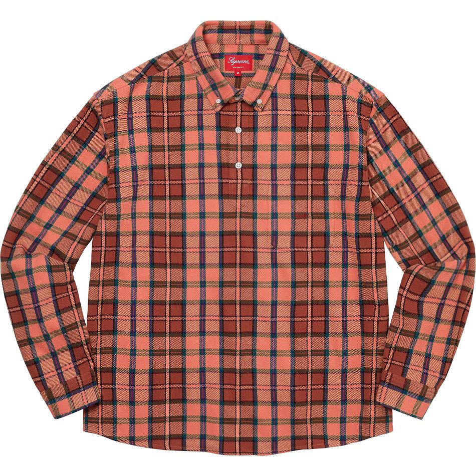 Chemises Supreme Pullover Plaid Flannel Rose | FR378WY