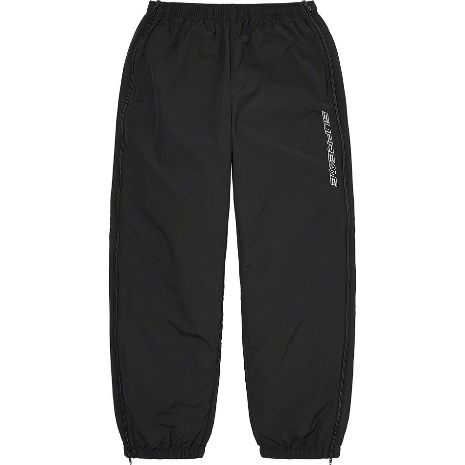 Pantalon Supreme Full Zip Baggy Warm Up Pant Noir | FR432RW