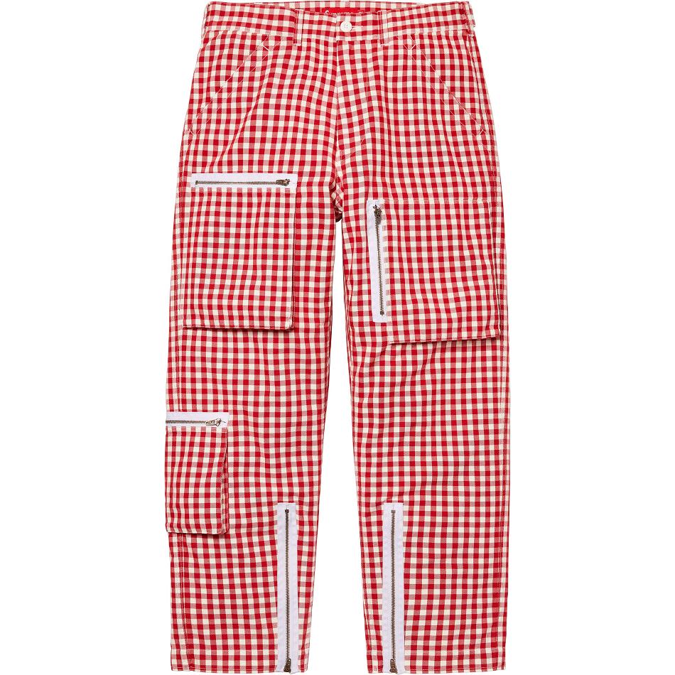 Pantalon Supreme Gingham Flight Pant Rouge | FR393JJ