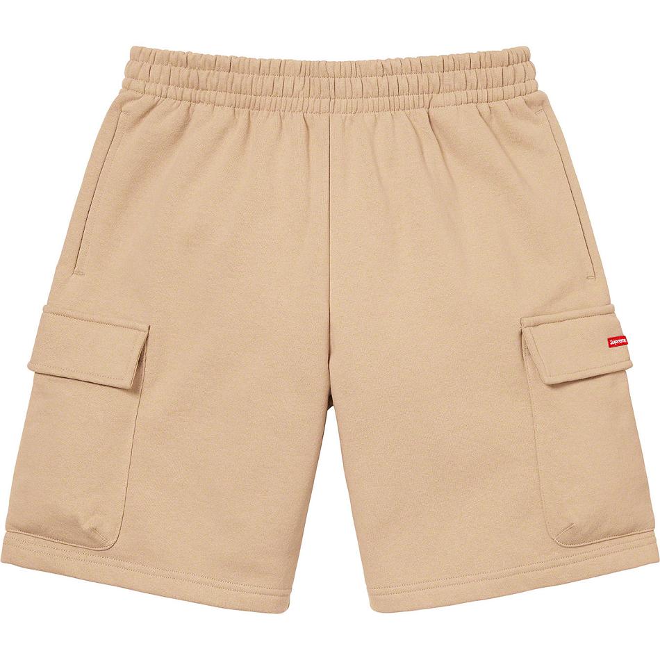 Shorts Supreme Small Box Baggy Cargo Sweat Marron | FR366HK