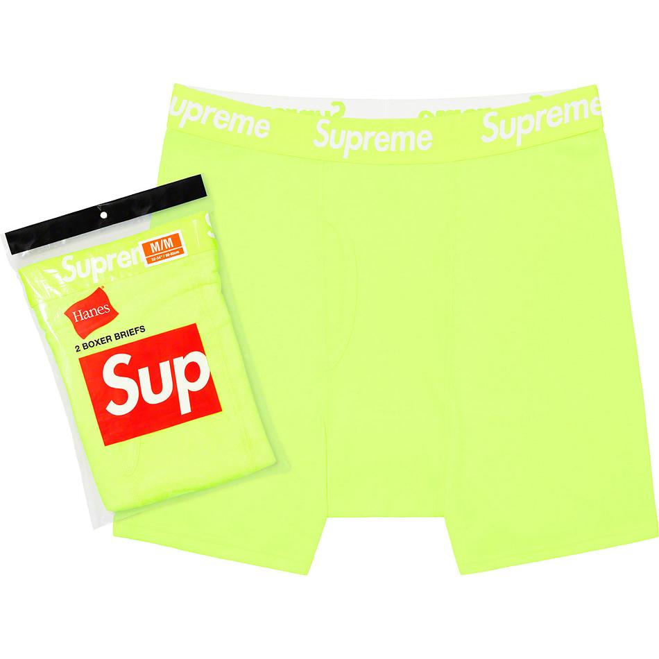 Sous Vêtement Supreme Hanes® Boxer Briefs (2 Pack) Vert | FR100PQ