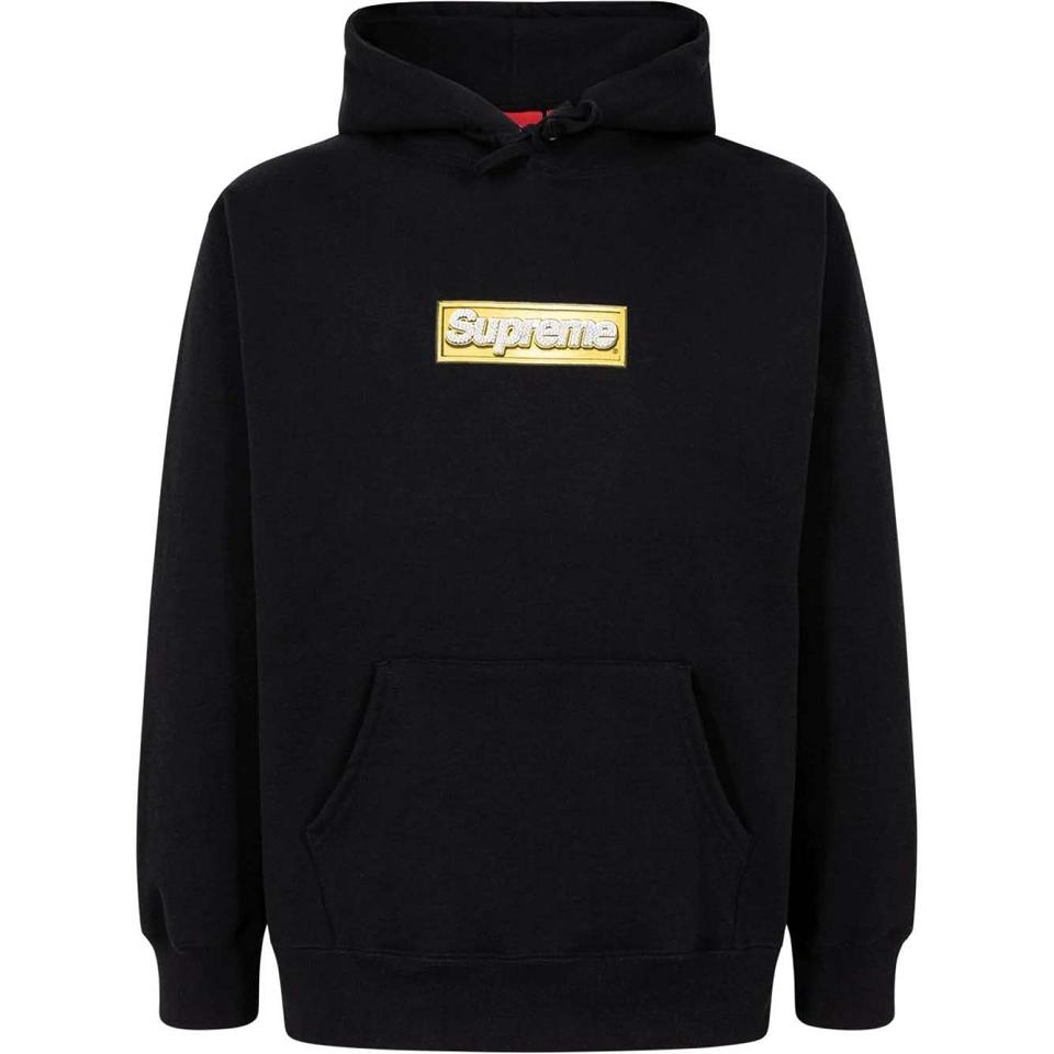 Sweat À Capuche Supreme Bling Box Logo Noir | FR489OR