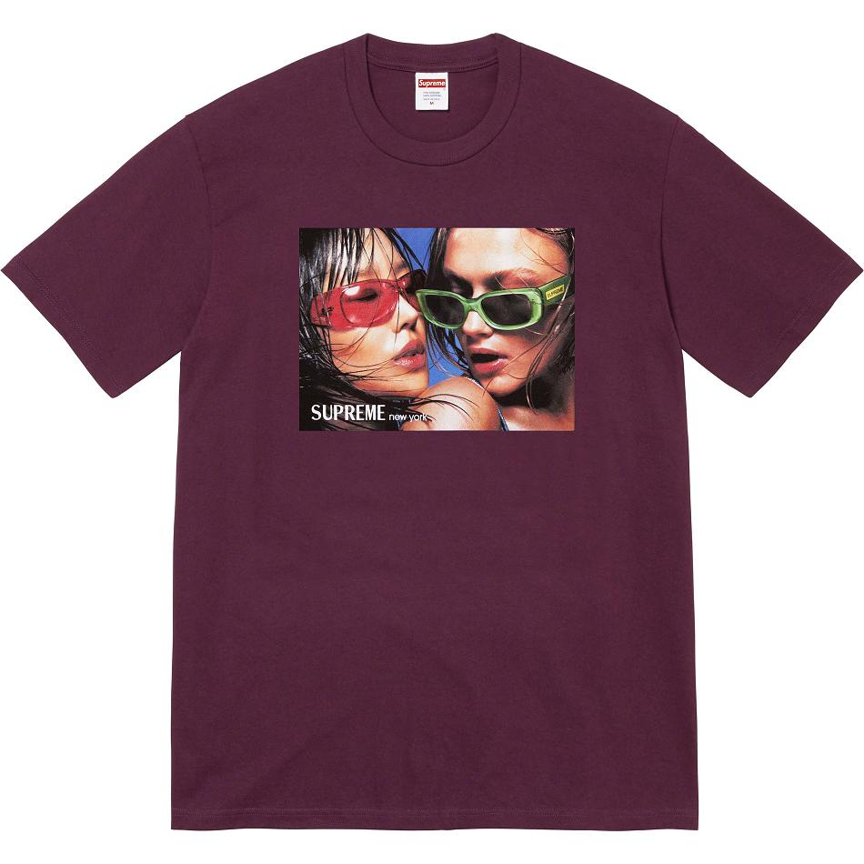 T Shirts Supreme Eyewear Tee Bordeaux | FR228IS