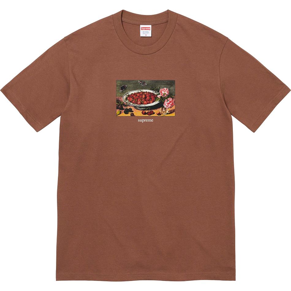 T Shirts Supreme Strawberries Tee Marron | FR251TV