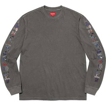 Chandails Supreme AOI Icons L/S Top Noir | FR312FM