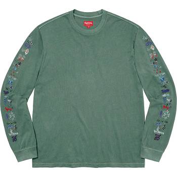 Chandails Supreme AOI Icons L/S Top Vert | FR313GL