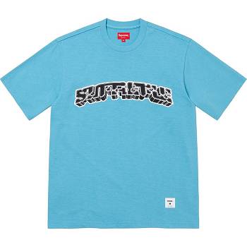 Chandails Supreme Block Arc S/S Top Bleu | FR331UT