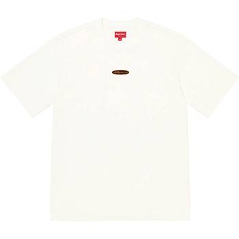 Chandails Supreme Oval Logo S/S Top Blanche | FR339GL