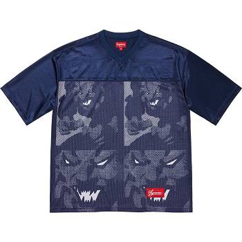 Chandails Supreme Ronin Football Jersey Bleu Marine | FR307OR