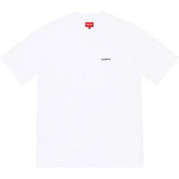 Chandails Supreme S/S Pocket Tee Blanche | FR322BC