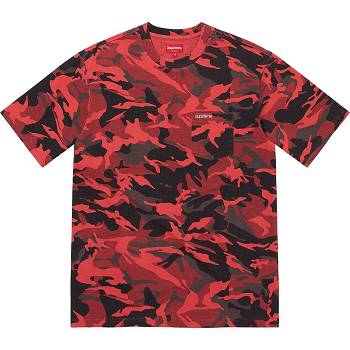 Chandails Supreme S/S Pocket Tee Rouge | FR318ZG