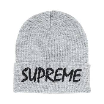 Chapeaux Supreme FTP knitted Beanie Grise | FR110ZG