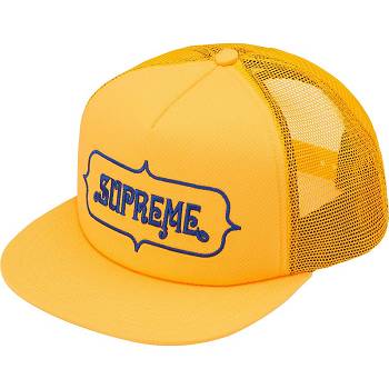 Chapeaux Supreme Highest Mesh Back 5-Panel Jaune | FR131GL