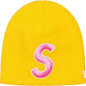 Chapeaux Supreme New Era® S Logo Beanie Jaune | FR153AP