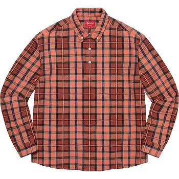 Chemises Supreme Pullover Plaid Flannel Rose | FR378WY