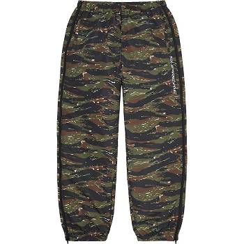 Pantalon Supreme Full Zip Baggy Warm Up Pant Vert Camouflage | FR428MA