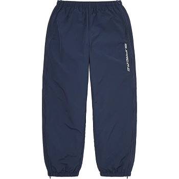 Pantalon Supreme Full Zip Baggy Warm Up Pant Bleu Marine | FR430WY