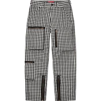 Pantalon Supreme Gingham Flight Pant Noir | FR392HK