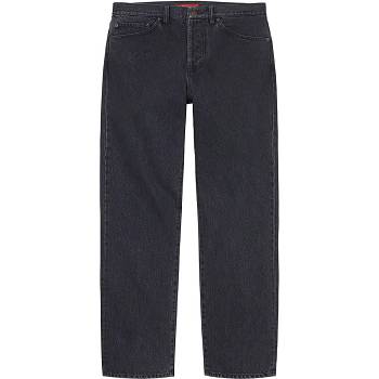 Pantalon Supreme Stone Washed Black Slim Jean Noir | FR434YU