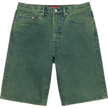 Shorts Supreme Baggy Denim Vert | FR358IS