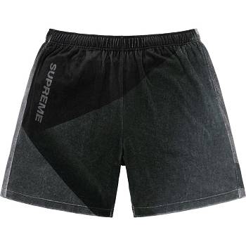 Shorts Supreme Geo Velour Noir | FR363DN