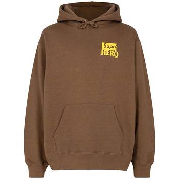 Sweat À Capuche Supreme X Antihero Marron | FR460YU