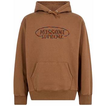 Sweat À Capuche Supreme x Missoni Logo Marron | FR456WY