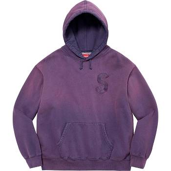 Sweats Supreme Overdyed S Logo Encapuchonné Violette | FR276RW