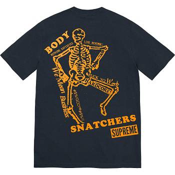 T Shirts Supreme Body Snatchers Tee Bleu Marine | FR244BC