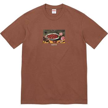 T Shirts Supreme Strawberries Tee Marron | FR251TV